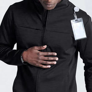 Chaquetas de Uniforme Médico de Nuevo Estilo, Uniformes de Enfermera, Uniformes Médicos Negros para Hombre, Chaqueta de Enfermería con Spandex, Ropa de Trabajo - Product Image 5