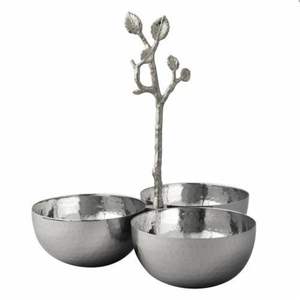 Luxury Gold Metal Candy Bowl Ramadan Decoration Iron Serving Tray Star Moon Lid Dried Fruit Nut Dish <b>Eid</b> Mubarak Table Decor - Product Image 2