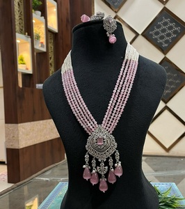 Elegante Juego de Collar y Aretes Kundan Moissanite Chapado en Oro de Primera Calidad, Regalo para Boda, Compromiso, Fiesta, Uso Tradicional - Product Image 2