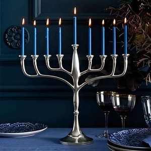Menorah con Acabado Negro Más Vendida para el Hogar, Villas, Iluminación de Mesa, Uso Decorativo, Portavelas de Hanukkah - Product Image 3