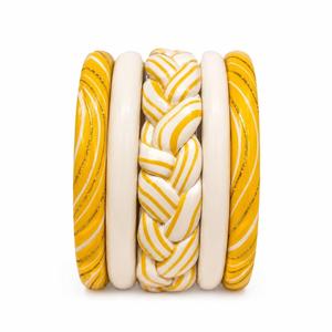Bracelet jonc en résine style bohème pour femme, bijoux fantaisie faits à la main, motifs colorés, accessoires cadeaux en gros - Product Image 6