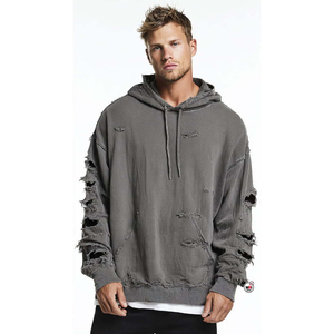 เสื้อฮู้ดดี้ผู้ชายปักลาย Tackle Twill ผ้าฟอกสีแบบ Distressed พร้อมลายกราฟิกปัก - Product Image 5