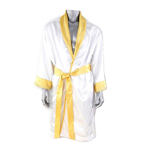 Bata de Entrada de Boxeo Estilo Peso Pesado de Satén de Lujo con Capucha para Noche de Combate, con Opciones de Nombre y Diseño Personalizados - Product Image 1