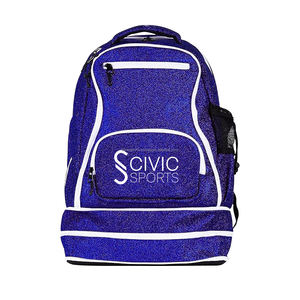 Mochila con purpurina unisex, gran capacidad, poliéster ligero, resistente al agua, diseño de club de porristas, logotipo personalizado, venta al por mayor, más barata - Product Image 4