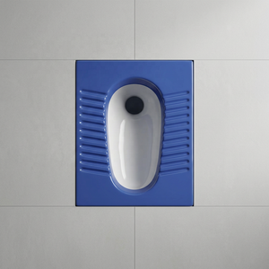 Japanese Blue Double Color Modern Eastern Type Floor Mounted Squat Toilet One Piece WC <b>Pan</b> Standard Size Orissa <b>Pan</b> - Product Image 6