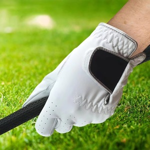 Guantes de Golf Blancos Personalizados de Cuero Cabretta para Hombre, Duraderos, de Alta Calidad, Ligeros y Ajustables - Product Image 3