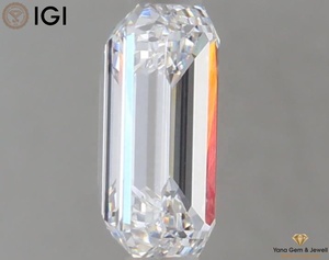 เพชรทรงเหลี่ยมมรกต 1.00 กะรัต ใบรับรอง IGI สี D ความสะอาดระดับ VS1 เพชร CVD ผลิตในห้องปฏิบัติการ สำหรับแหวนแต่งงาน - Product Image 5