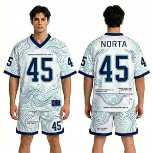 Ensembles de maillots et shorts de sport pour fans, à sublimation, avec empiècements contrastants, en tissu épais, noir de jais et accents dorés - Product Image 2