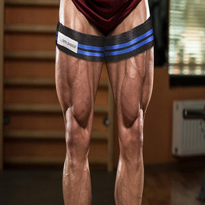 สายรัดยางยืดจำกัดการไหลเวียนโลหิต 2 ชิ้น สำหรับขา สะโพก บั้นท้าย กว้าง 3 นิ้ว แบบพันสองชั้น สำหรับออกกำลังกาย ยกน้ำหนัก เพิ่มประสิทธิภาพ - Product Image 4