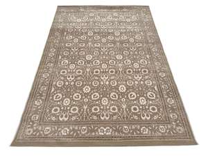 Tapis d'intérieur gris à motif floral avec bordure traditionnelle pour salon, chambre et décoration intérieure - Product Image 5