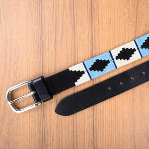 High Quality Top Grain Leather Embroidered <b>Belt</b> for Men Women Vintage Polo Dress Style Camouflage Pattern Alloy Buckle Wholesale - Product Image 4