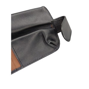 High Quality Eco Friendly Soft Durable Waterproof Lightweight Portable Mini Makeup Bag Genuine Leather Cosmetic Pouch Double - Product Image 5