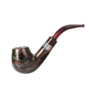 Pipa de Fumar Clásica Ecológica de Resina Lacada Desmontable para Hombre, Portátil para Viajes y Fiestas, con Caja de Regalo, Novedad al por Mayor - Product Image 1