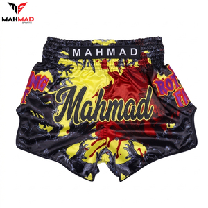Ihr Logo Hochwertige Maßgefertigte Unisex Muay Thai Shorts MMA Kickboxen Grappling Shorts Trainingshosen - Product Image 1