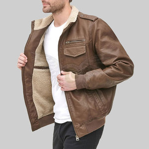 Chaqueta de Cuero para Hombre, Estilo Casual, Ajustada, de Invierno, Premium, con Cierre, Estilo Vintage, de Lujo - Product Image 5