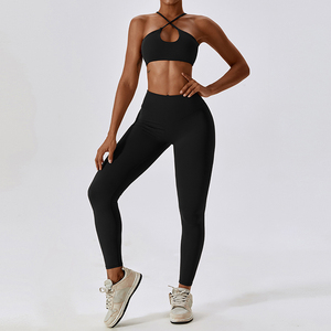 Meilleures offres de fabricants sur un ensemble de leggings de yoga 2 pièces grande taille fabriqué au Pakistan pour la distribution. - Product Image 6