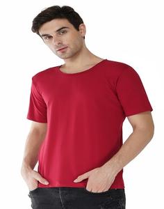 T-shirt décontracté pour homme en coton et polyester, imprimé sur mesure, manches courtes, col rond, design uni, tricoté, t-shirt promotionnel pas cher - Product Image 1