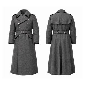 Manteau Homme Léger et Respirant à Double Boutonnage, Manches Ajustables, Coupe Longue, Écologique, avec Couche Extérieure Durable - Product Image 1