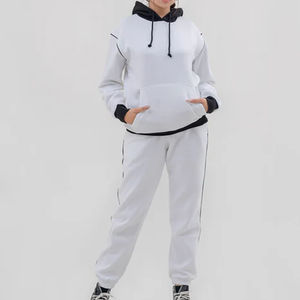 ชุดวอร์มพิมพ์ลายสตรีทแวร์ผ้าฝ้ายแท้ บริการ OEM ทนทาน เป็นมิตรกับสิ่งแวดล้อม ระบายอากาศได้ดี เสื้อผ้าลำลอง ขายส่ง - Product Image 6