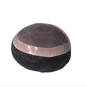 Taz Hair BD Indian Remy Hair Water Wave Kinky Straight <b>Wig</b> <b>for</b> <b>Men</b>-Monofilament Cap Waterproof Soft Lightweight Loose Deep Wave - Product Image 1