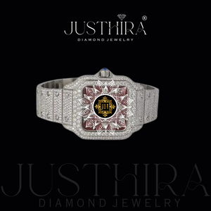 Hot Sale Hip Hop Moissanite Diamond Watch for Men Iced Out Luxury <b>Wristwatch</b> with Solid Stainless Steel Available At Best Price - Product Image 2