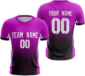 Maillot de football personnalisé pour hommes, tissu jacquard d'été, t-shirt polo, sublimation personnalisée, vêtements de football sur mesure - Product Image 1