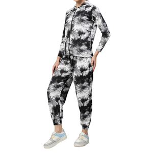 Conjuntos Deportivos de Mujer, Nueva Colección, Mejor Calidad, Diseño Personalizado OEM, 100% Algodón, Sudadera con Capucha y Pantalones Deportivos - Product Image 1