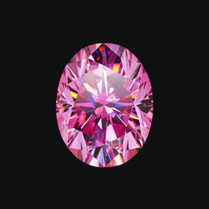 Diamante Sintético Ovalado Rosa Oscuro Premium, Certificado IGI, DEF VVS VS, Diamante de Laboratorio Suelto para Joyería Fina - Product Image 1