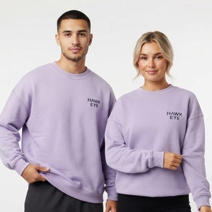 Sudadera Oversize Lisa para Mujer, Cuello Redondo, Unisex, Personalizable con Logotipo, Fabricante OEM ODM - Product Image 4