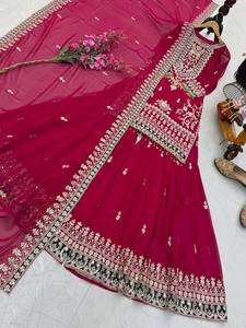 ชุดชาราร่าปักลายสไตล์ปากีสถาน ปี 2026 พร้อมสวมใส่ ชุดลำลองสำหรับผู้หญิง สไตล์บอลลีวูด ใส่ได้ทุกฤดู - Product Image 5