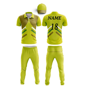 Dernier design, ensemble de cricket 100% polyester, pantalon et maillot, couleur et logo personnalisés, grande taille, haute qualité, fabriqué au Pakistan - Product Image 5