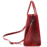 Set Tas Tangan dan Dompet Kulit Asli Wanita Bermerek Original dengan Pola Unik, Mewah, Dua Buah, Desain Ritsleting