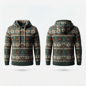 Sudadera con Capucha Personalizada con Logotipo, Tejida, al por Mayor, de Felpa Francesa Gruesa, de Algodón, Informal, de Corte Regular, Impermeable - Product Image 1