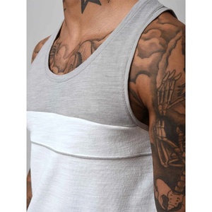 Quick-Drying Men's Muscle Gym Workout Tank <b>Tops</b> Stringer Vest for Bodybuilding Fitness Factory Made Gym Training <b>Top</b> - Product Image 4