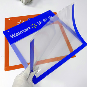 ป้ายชั้นวางสินค้าแบบใส PVC สำหรับพิมพ์ UV แบบดั้งเดิม ใช้ซ้ำได้ สำหรับโปรโมชั่นขายปลีกในร้านค้า - Product Image 1