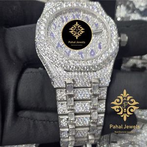 Montre mécanique de luxe pour homme Pahal Jewels, boîtier en acier inoxydable 40 mm, cadran analogique en cristal saphir, date automatique, bouton poussoir caché - Product Image 3