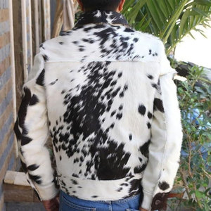 Chaqueta de Cuero Vacuno para Hombre, Chaqueta de Cuero Vacuno de Primera Calidad, Atuendo Elegante y Cómodo para Clima Frío - Product Image 2