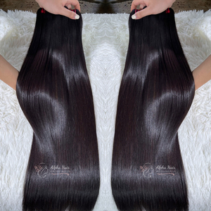 Super Vente Journée des Femmes Prix Usine Meilleure Vente Extensions de Cheveux Humains Raides à Os Doux Cabelo Humano Genius Weft 613 Bundles - Product Image 3