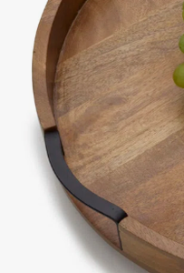 Unique handcrafted wooden serving <b>tray</b> for rustic farmhouse style kitchen dining serving breakfast lunch dinner - Product Image 6