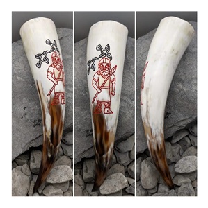 Tradition Best Quality Natural Real Horn Handmade Viking Drinking Horn with Best Quality Made by Export From India - Product Image 1