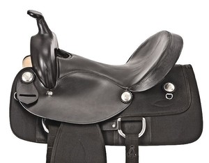 Selle Western personnalisée de marque, faite à la main en cuir véritable, pour l'équitation de type barrel, avec sangle de ventre large et durable, et arceau en laiton et bois. - Product Image 4