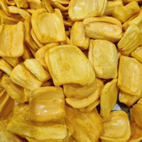 Vietnamese biologische zoete jackfruit chips, gedroogd, bulk, knapperig fruit snack, gezond, groothandel, OEM fabrikant, leverancier