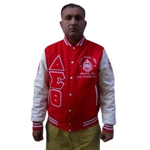 Blouson universitaire réversible en laine de baseball personnalisé, style Letterman, respirant, avec logo brodé fini, qualité supérieure - Product Image 1