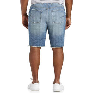Shorts de Mezclilla Desgastados para Hombre, Estilo Casual Urbano, Corte Moderno - Product Image 5