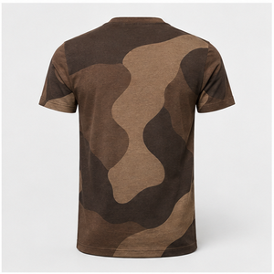 เสื้อยืดคอกลมแขนสั้นลายพรางหินสีน้ำตาลเอสเพรสโซ่แบบพิเศษสำหรับผู้ชาย รุ่น MTS-CAMO-0012 - Product Image 3