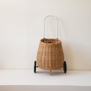 Carrito de almacenamiento con ruedas para niños, linda cesta con asa para mochilas escolares. - Product Image 4