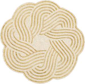 ผ้าปูโต๊ะปอกระเจาแบบยั่งยืนแผ่นปูรองจานแบบเส้นใยธรรมชาติสำหรับร้านอาหารโรงแรมและใช้ในบ้าน - Product Image 1