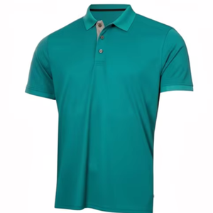 เสื้อโปโลผู้ชายผ้าฝ้าย 100% คอปกคลาสสิก แบบเรียบ ขายส่ง รับผลิตแบบ OEM ODM - Product Image 2