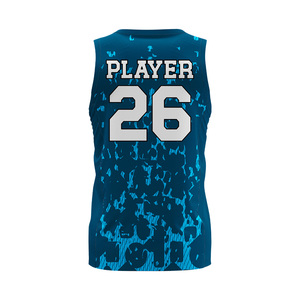 เสื้อบาสเก็ตบอล LUUK แบบสั่งทำ คอวี แขนกุด พิมพ์ลายแบบ Sublimation ระบายเหงื่อได้ดี ทรงพอดีตัว สำหรับทีมบาสเก็ตบอลชาย - Product Image 6