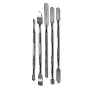 Spatules dentaires manuelles, lot de 5 pièces, en acier inoxydable, instruments chirurgicaux à double extrémité, certifiés CE Classe I, outils de mélange dentaire - Product Image 2